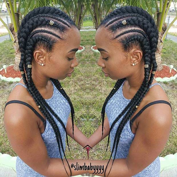 African Braiding Hairstyle