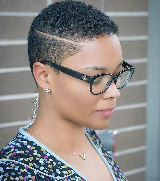 Short Natural Haircut for Bold Black Women