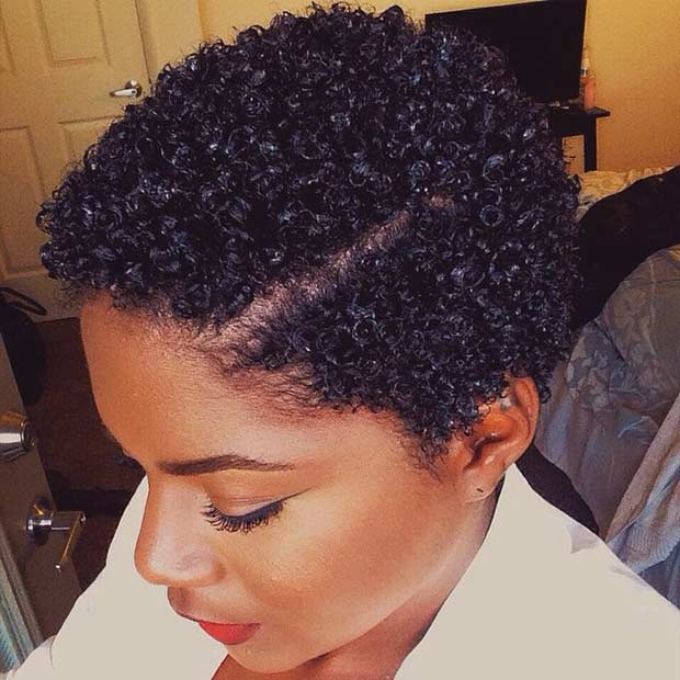 Short Afro Haircut for Black Women