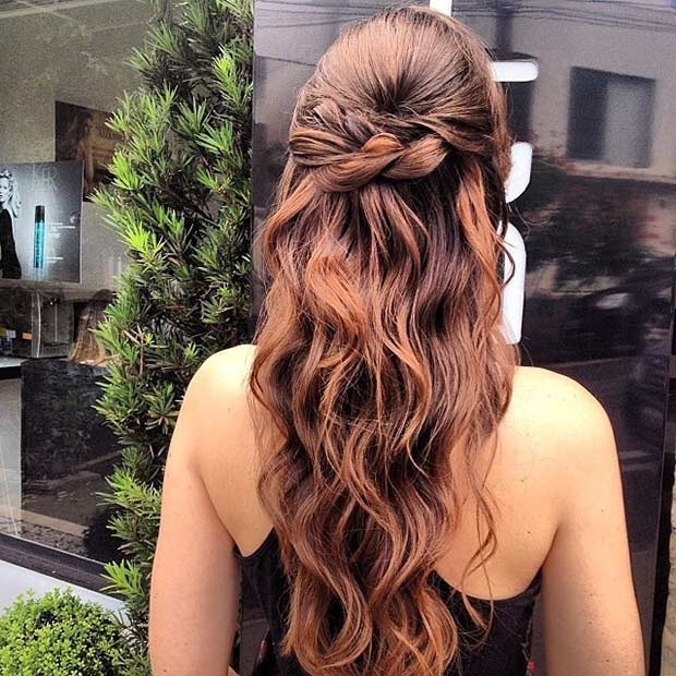 31 Half Up, Half Down Hairstyles for Bridesmaids | Page 3 ...