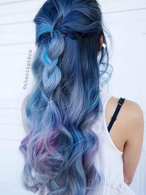 25 Amazing Blue and Purple Hair Looks  Page 2 of 3  StayGlam