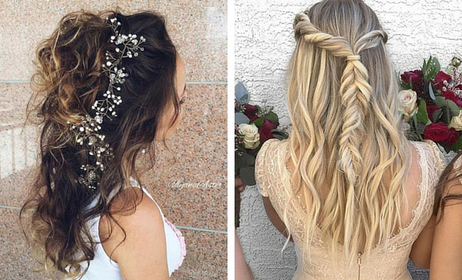 Half Up Half Down Hairstyles for Bridesmaids2