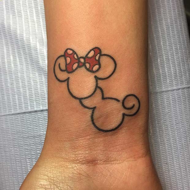Simple Disney Wrist Tattoo
