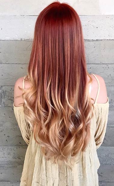 31 Best Red Ombre Hair Color Ideas - Page 3 of 3 - StayGlam