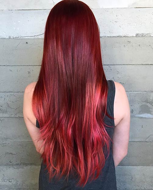 31 Best Red Ombre Hair Color Ideas Page 2 Of 3 Stayglam