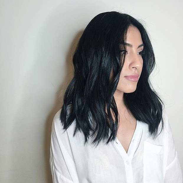 Textured Long Bob Haircut 