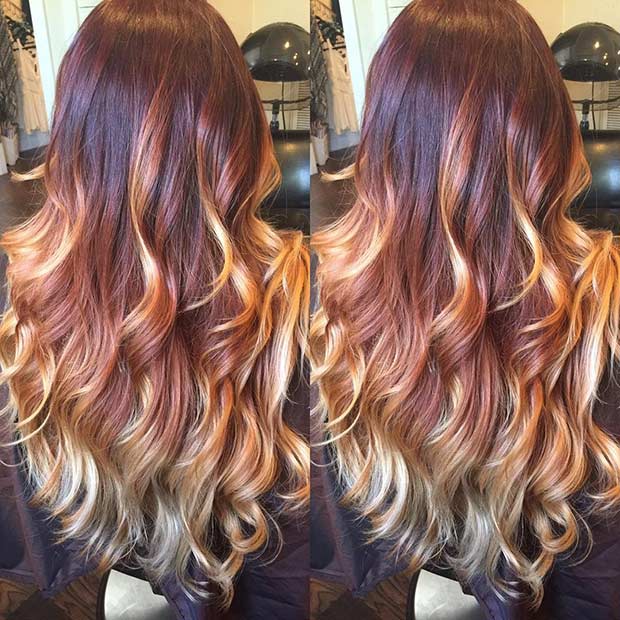31 Best Red Ombre Hair Color Ideas - StayGlam
