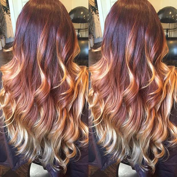 Auburn Ombre Hair