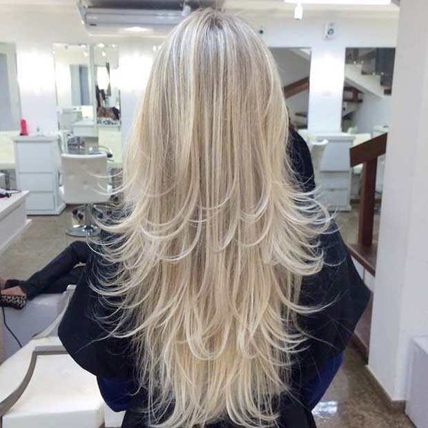 Layered Haircut for Long Blonde Hair