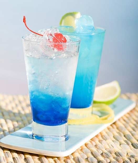 Blue Lagoon Summer Drink