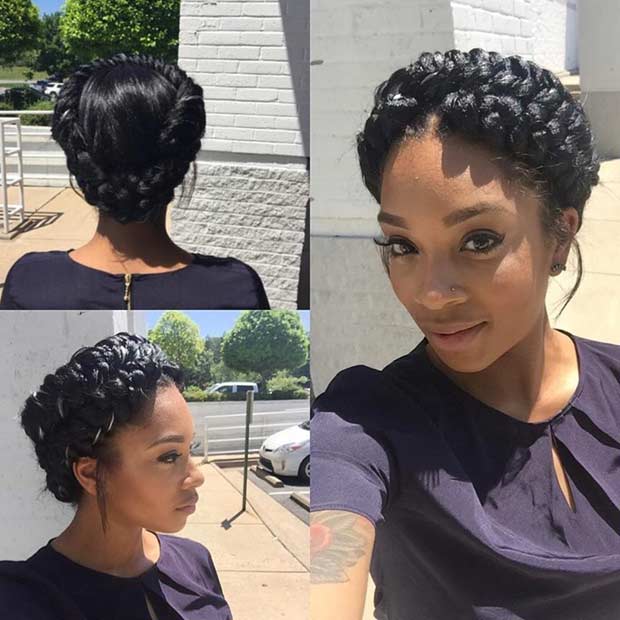 Braided Updo Black Women