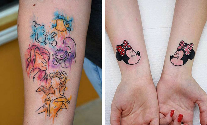 25 Cute Disney Tattoos That Are Beyond Perfect | StayGlam