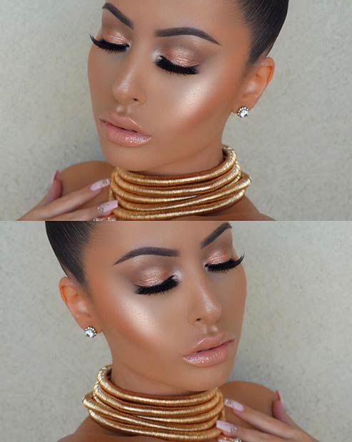 Glowing Makeup Look for Summer