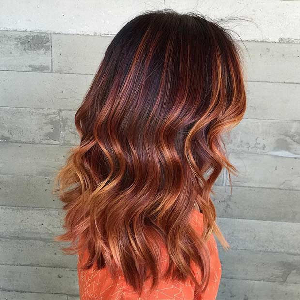 25 Copper Balayage Hair Ideas For Fall Stayglam 