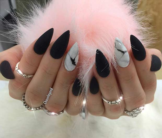 45 Edgy Black Nails and Designs You'll Love | Page 2 of 4 | StayGlam