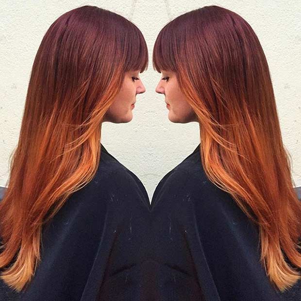 Red Copper Colormelt Hair