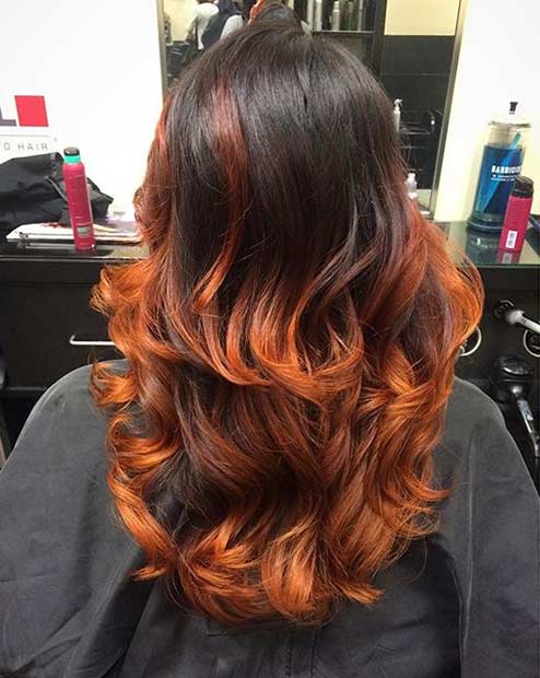 25 Copper Balayage Hair Ideas for Fall | Page 2 of 3 ...