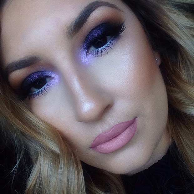 Purple Smokey Eye Look for Summer