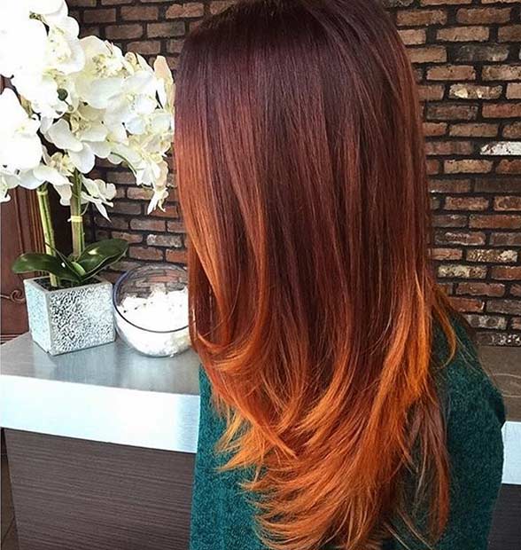 balayage copper ombre hair highlights fall brunettes stayglam brunette colors styles auburn rustic hairstyles cobrizo brown shades cabello colour cobre