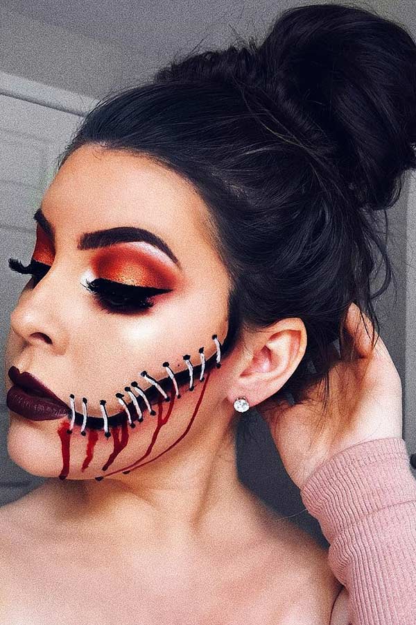 Gory DIY Halloween Makeup