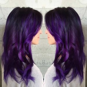 41 Bold and Trendy Dark Purple Hair Color Ideas - StayGlam - StayGlam