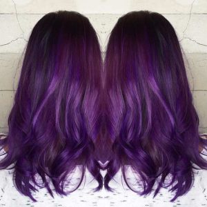 41 Bold and Trendy Dark Purple Hair Color Ideas - StayGlam - StayGlam