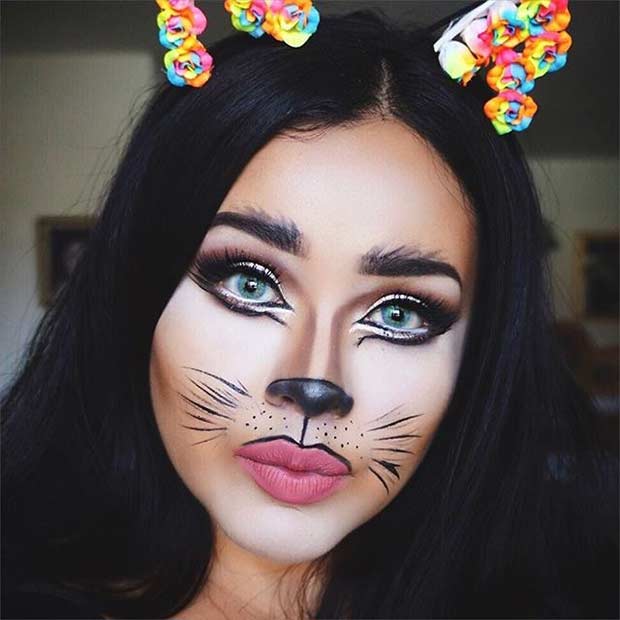 Easy Cat Makeup Look for Halloween Using Eyeliner - Lancôme