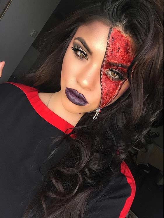 25 Mind Blowing Makeup Ideas to Try for Halloween  StayGlam