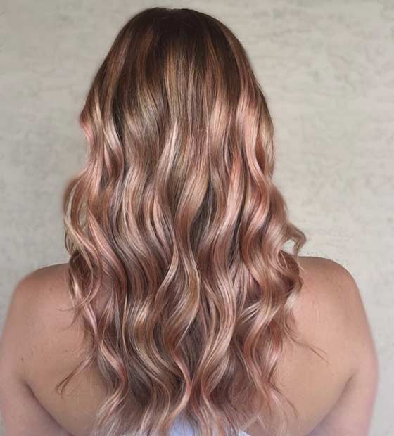 Subtle Rose Gold Highlights