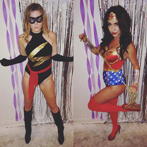 Marvel Superwomen BFF Halloween Costume Idea