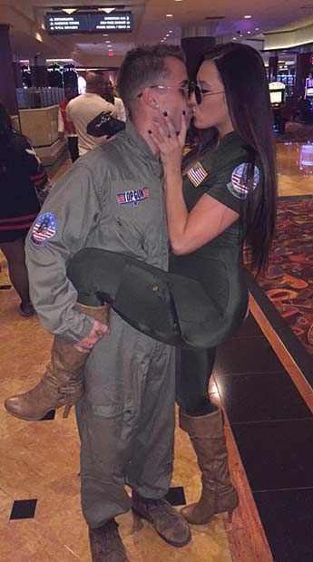 Top Gun Easy Couple Halloween Costume