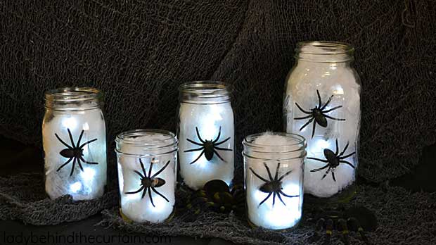Spider Light Centerpiece DIY Halloween Decoration