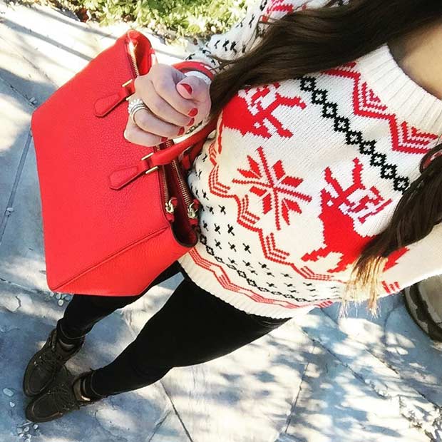 Cute Christmas Jumper Outfit