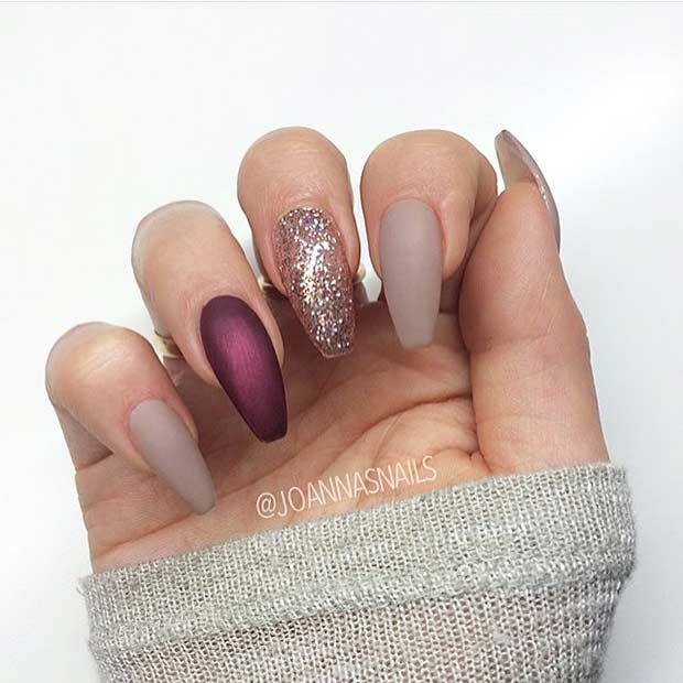 45 Cool Matte Nail Designs To Copy In 19 Stayglam