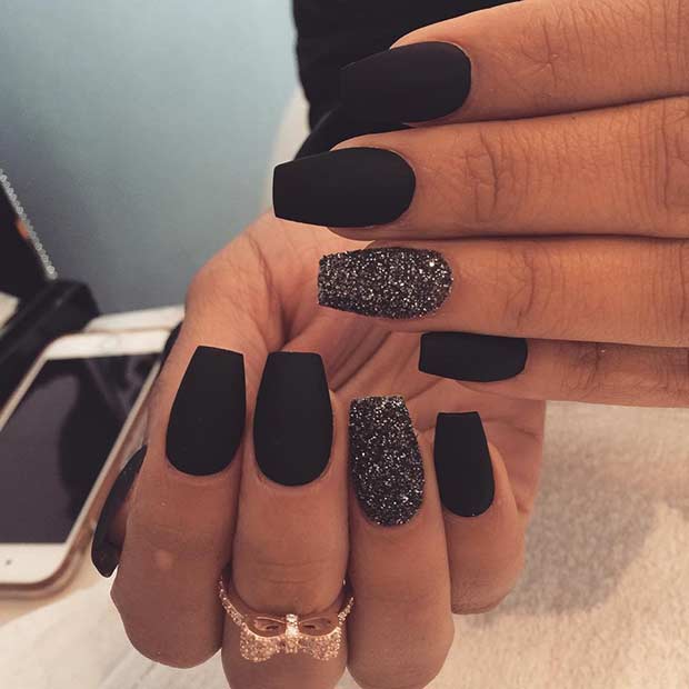 10 Matte Sparkle Nail Ideas That Balance Glamour And, 58% OFF