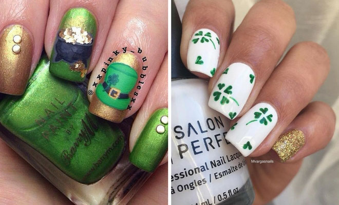 St Patrick's Day Nails