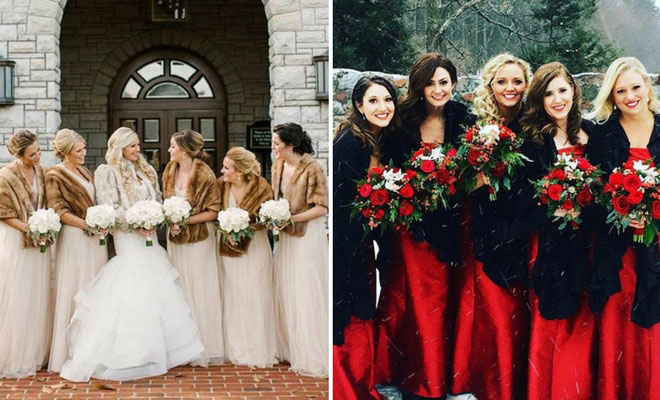 winter bridesmaids dresses