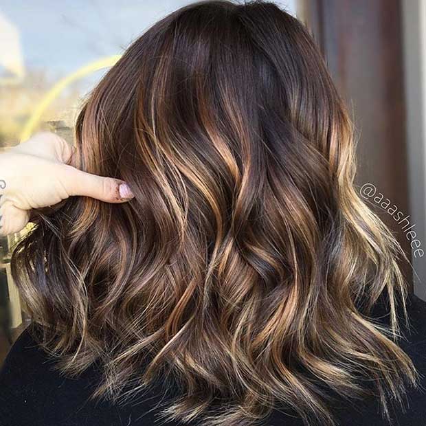 Subtle Blonde Highlights for Dark Hair