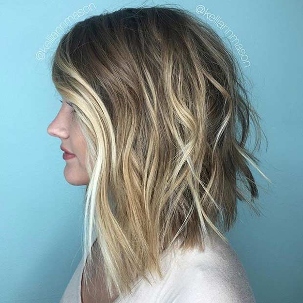 Textured Lob Haircut