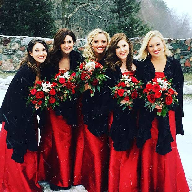 Winter Wedding Bridesmaid Dress