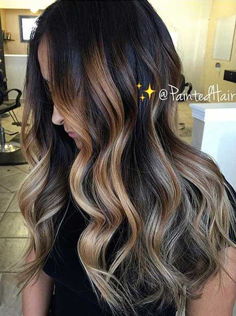 41 Top Photos Highlight In Black Hair : Red Highlights on black, brown, blonde hair | Hairstyles ...