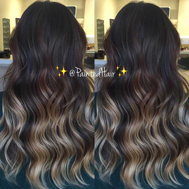 Sandy Blonde Highlights for Dark Brown Hair