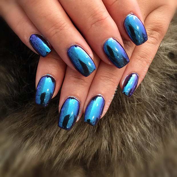 20 Trendy Metallic Nail Designs to Copy Right Now