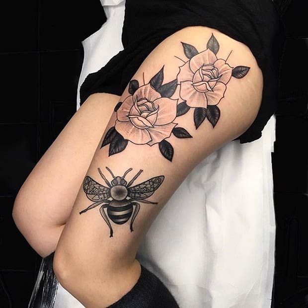 65 Badass Thigh Tattoo Ideas for Women  StayGlam