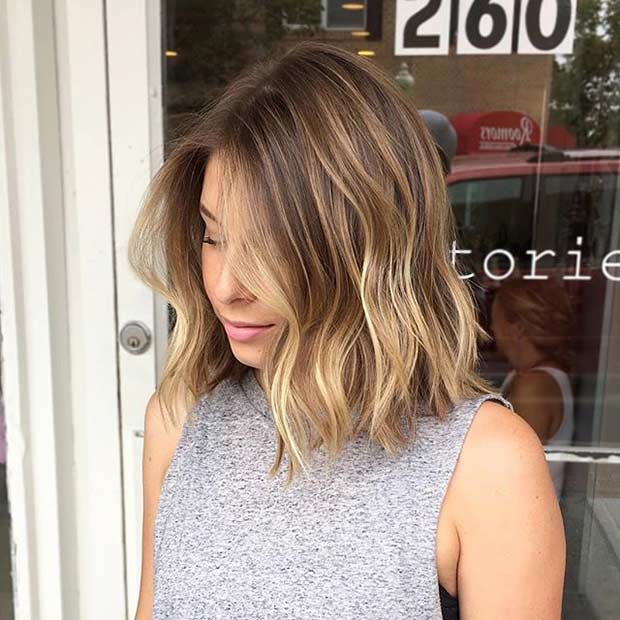 Blonde Lowlights for Bob Haircut