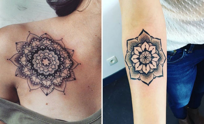 mandala tattoo designs for women