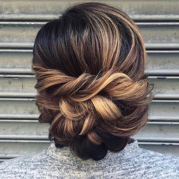 Braided Updo Hair Idea for Prom