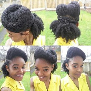 21 Chic and Easy Updo Hairstyles for Natural Hair | Page 2 of 2 | StayGlam