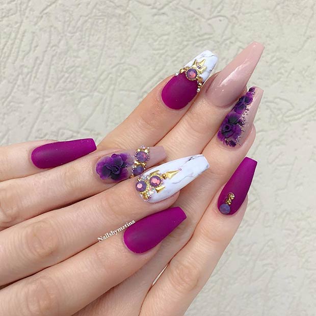 21 Gorgeous Floral Nail Designs for Spring | StayGlam