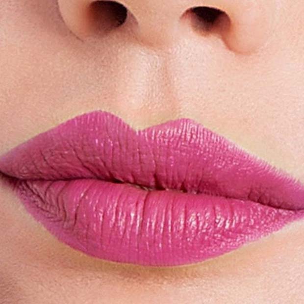 Bright Pink Lip Color for Spring Makeup Idea